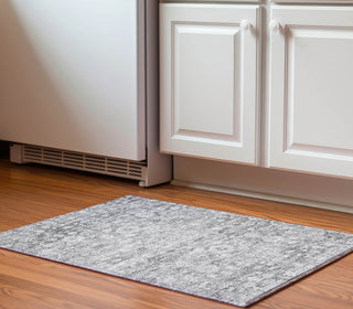 Piper Looms Mayfield Oriental AMF651 Silver Machine Washable Area Rug Scatter Lifestyle Image Feature