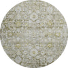 Piper Looms Mayfield Oriental AMF651 Taupe Machine Washable Area Rug Round Main Image