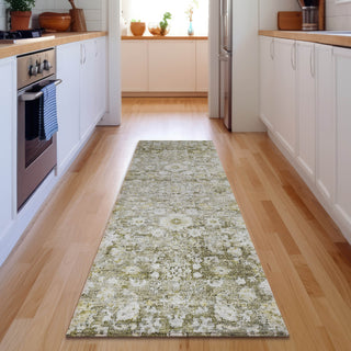Piper Looms Mayfield Oriental AMF651 Taupe Machine Washable Area Rug Runner Lifestyle Image Feature