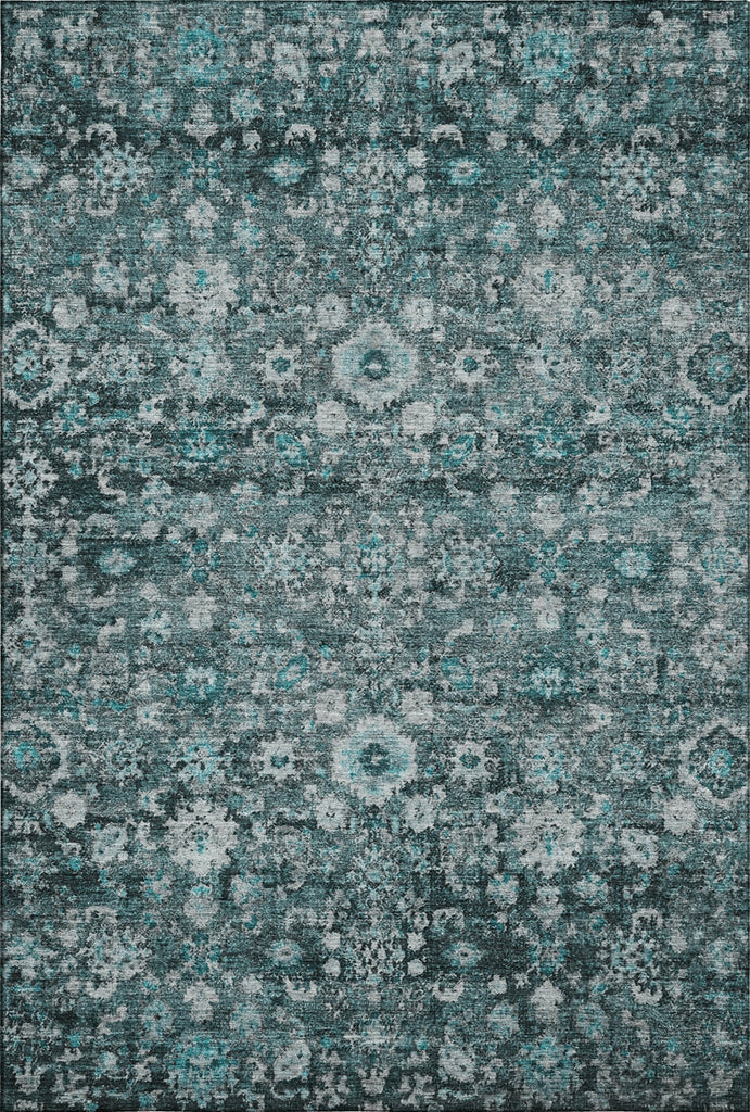Piper Looms Mayfield Oriental AMF651 Teal Machine Washable Area Rug main image