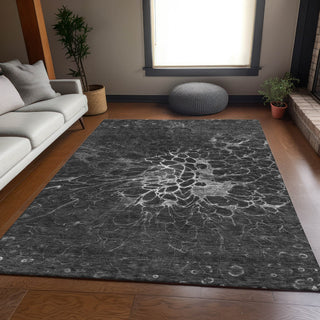 Piper Looms Mayfield Modern AMF652 Charcoal Machine Washable Area Rug Lifestyle Image Feature