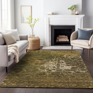 Piper Looms Mayfield Modern AMF652 Chocolate Machine Washable Area Rug Lifestyle Image Feature