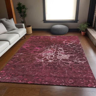 Piper Looms Mayfield Modern AMF652 Merlot Machine Washable Area Rug Lifestyle Image Feature