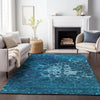 Piper Looms Mayfield Modern AMF652 Navy Machine Washable Area Rug Lifestyle Image Feature
