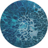 Piper Looms Mayfield Modern AMF652 Navy Machine Washable Area Rug Round Main Image