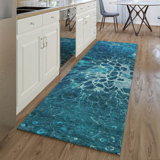 Piper Looms Mayfield Modern AMF652 Navy Machine Washable Area Rug Runner Lifestyle Image Feature