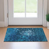 Piper Looms Mayfield Modern AMF652 Navy Machine Washable Area Rug Scatter Lifestyle Image Feature