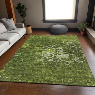 Piper Looms Mayfield Modern AMF652 Olive Machine Washable Area Rug Lifestyle Image Feature