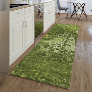 Piper Looms Mayfield Modern AMF652 Olive Machine Washable Area Rug Runner Lifestyle Image Feature
