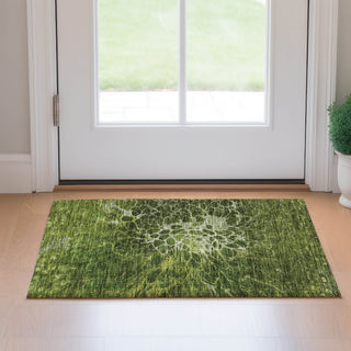 Piper Looms Mayfield Modern AMF652 Olive Machine Washable Area Rug Scatter Lifestyle Image Feature