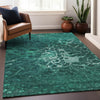 Piper Looms Mayfield Modern AMF652 Teal Machine Washable Area Rug Lifestyle Image Feature