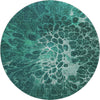 Piper Looms Mayfield Modern AMF652 Teal Machine Washable Area Rug Round Main Image
