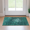 Piper Looms Mayfield Modern AMF652 Teal Machine Washable Area Rug Scatter Lifestyle Image Feature