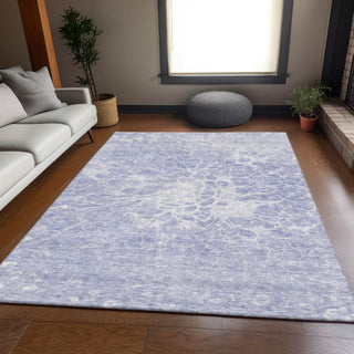Piper Looms Mayfield Modern AMF653 Lavender Machine Washable Area Rug Lifestyle Image Feature