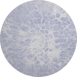 Piper Looms Mayfield Modern AMF653 Lavender Machine Washable Area Rug Round Main Image