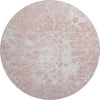 Piper Looms Mayfield Modern AMF653 Pink Machine Washable Area Rug Round Main Image