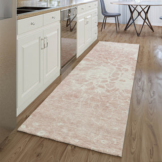 Piper Looms Mayfield Modern AMF653 Pink Machine Washable Area Rug Runner Lifestyle Image Feature