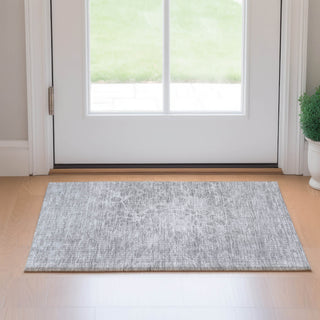 Piper Looms Mayfield Modern AMF653 Silver Machine Washable Area Rug Scatter Lifestyle Image Feature