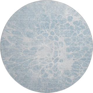 Piper Looms Mayfield Modern AMF653 Sky Machine Washable Area Rug Round Main Image