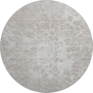 Piper Looms Mayfield Modern AMF653 Taupe Machine Washable Area Rug Round Main Image