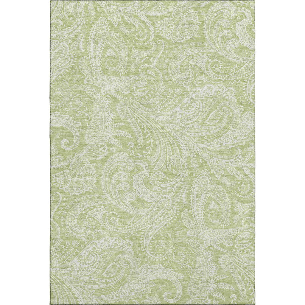 Piper Looms Mayfield Paisley AMF654 Aloe Machine Washable Area Rug main image