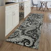 Piper Looms Mayfield Paisley AMF654 Black Machine Washable Area Rug Runner Lifestyle Image Feature