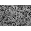 Piper Looms Mayfield Paisley AMF654 Black Machine Washable Area Rug Scatter Main Image
