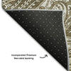 Piper Looms Mayfield Paisley AMF654 Chocolate Machine Washable Area Rug Backing Image