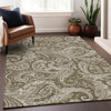 Piper Looms Mayfield Paisley AMF654 Chocolate Machine Washable Area Rug Lifestyle Image Feature
