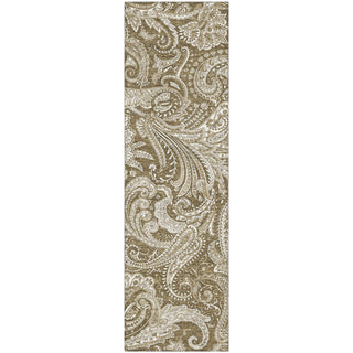 Piper Looms Mayfield Paisley AMF654 Chocolate Machine Washable Area Rug Runner Main Image