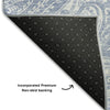 Piper Looms Mayfield Paisley AMF654 Denim Machine Washable Area Rug Backing Image