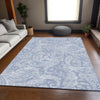 Piper Looms Mayfield Paisley AMF654 Denim Machine Washable Area Rug Lifestyle Image Feature