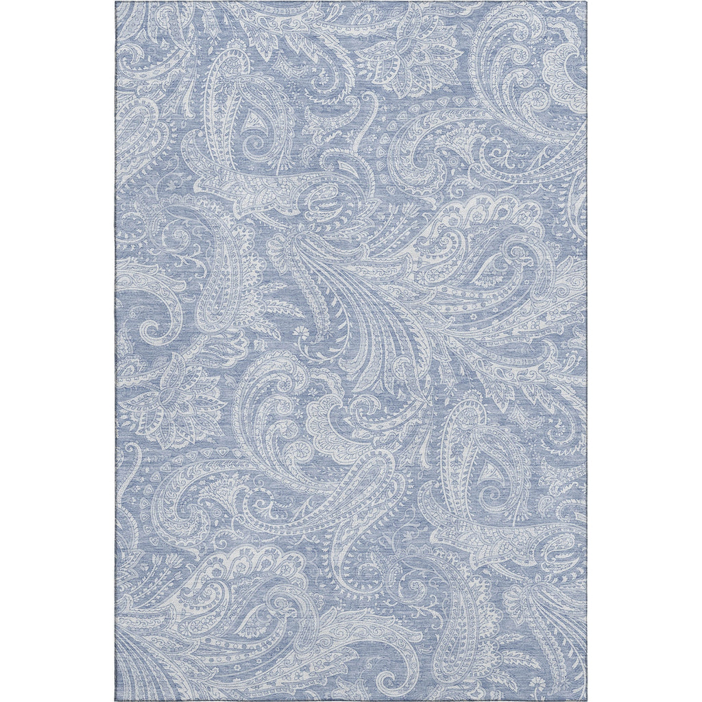 Piper Looms Mayfield Paisley AMF654 Denim Machine Washable Area Rug main image