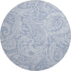 Piper Looms Mayfield Paisley AMF654 Denim Machine Washable Area Rug Round Main Image