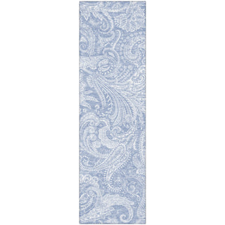 Piper Looms Mayfield Paisley AMF654 Denim Machine Washable Area Rug Runner Main Image