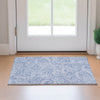 Piper Looms Mayfield Paisley AMF654 Denim Machine Washable Area Rug Scatter Lifestyle Image Feature