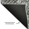 Piper Looms Mayfield Paisley AMF654 Gray Machine Washable Area Rug Backing Image