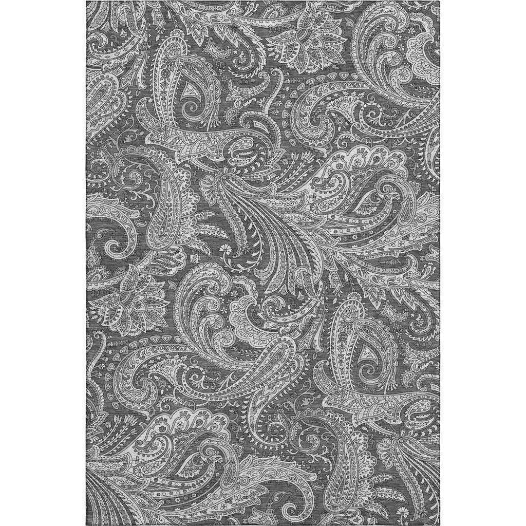 Piper Looms Mayfield Paisley AMF654 Gray Machine Washable Area Rug main image