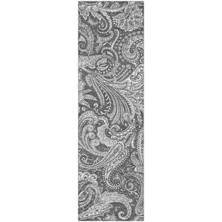 Piper Looms Mayfield Paisley AMF654 Gray Machine Washable Area Rug Runner Main Image
