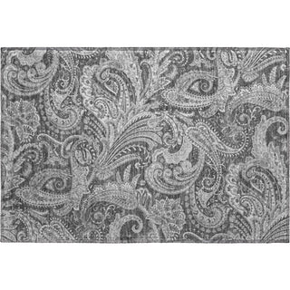 Piper Looms Mayfield Paisley AMF654 Gray Machine Washable Area Rug Scatter Main Image