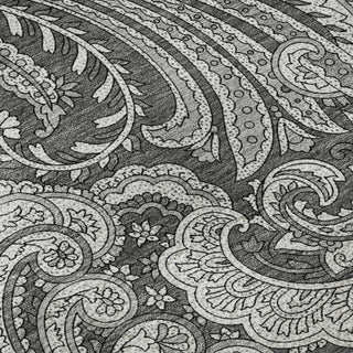 Piper Looms Mayfield Paisley AMF654 Gray Machine Washable Area Rug Swatch Image