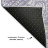 Piper Looms Mayfield Paisley AMF654 Lavender Machine Washable Area Rug Backing Image