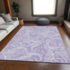 Piper Looms Mayfield Paisley AMF654 Lavender Machine Washable Area Rug Lifestyle Image Feature