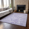 Piper Looms Mayfield Paisley AMF654 Lavender Machine Washable Area Rug Lifestyle Image Feature