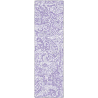 Piper Looms Mayfield Paisley AMF654 Lavender Machine Washable Area Rug Runner Main Image