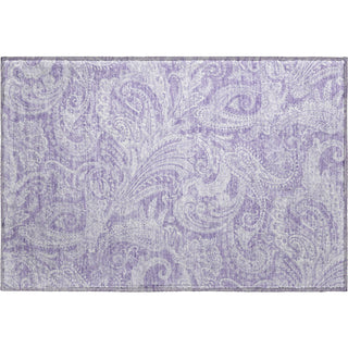 Piper Looms Mayfield Paisley AMF654 Lavender Machine Washable Area Rug Scatter Main Image