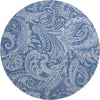 Piper Looms Mayfield Paisley AMF654 Navy Machine Washable Area Rug Round Main Image