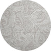 Piper Looms Mayfield Paisley AMF654 Taupe Machine Washable Area Rug Round Main Image