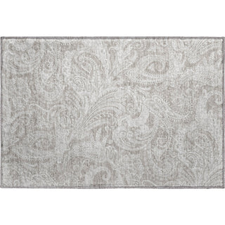 Piper Looms Mayfield Paisley AMF654 Taupe Machine Washable Area Rug Scatter Main Image