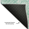 Piper Looms Mayfield Paisley AMF654 Teal Machine Washable Area Rug Backing Image